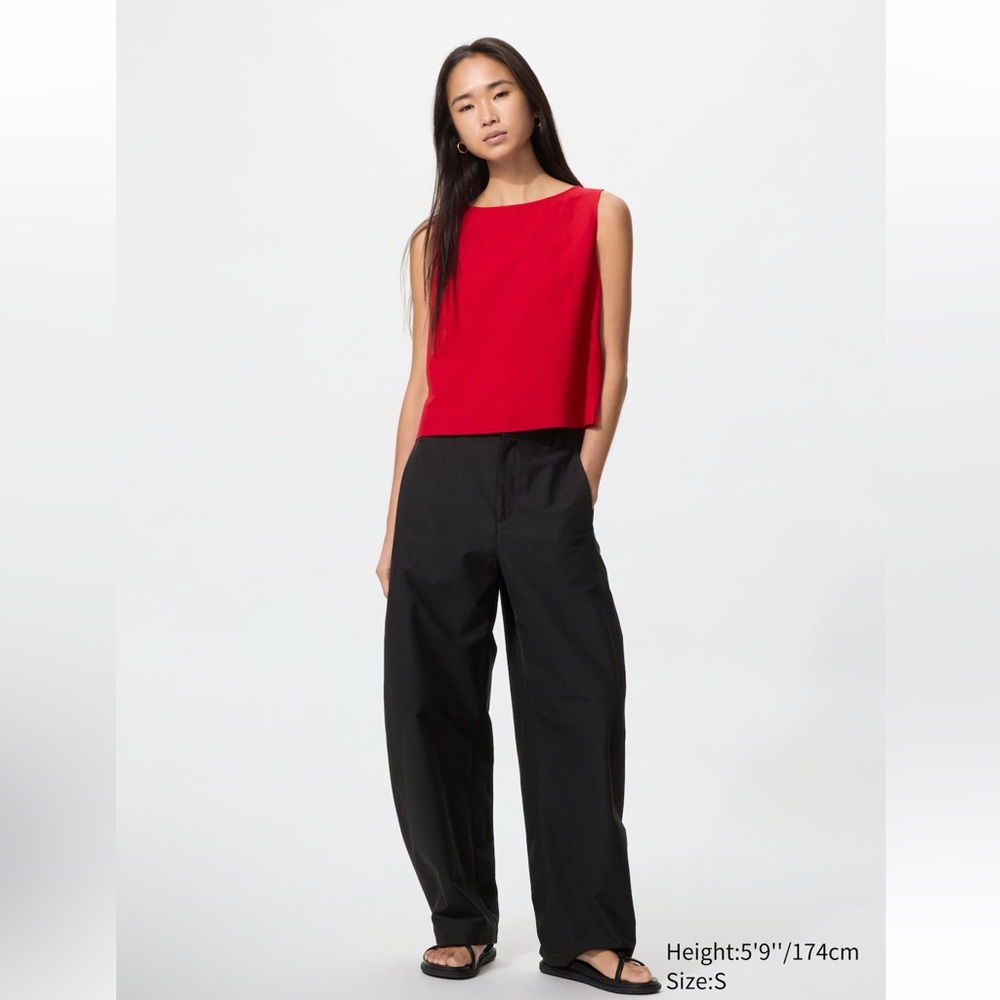 Uniqlo Jersey Barrel Pants Black